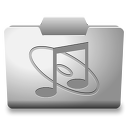 White Music Icon 128x128 png
